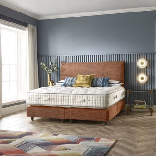 Matelas double - COUNTESS 16,000 - HARRISON SPINKS - à ressorts / blanc / souple