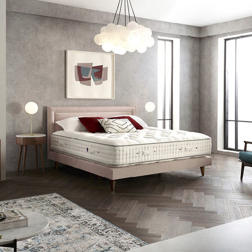 Matelas double - EQUOS 16 000 - HARRISON SPINKS - à ressorts / blanc / en coton