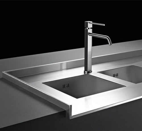Plan de travail en acier - RISER - STEEL TIME SRL - de cuisine