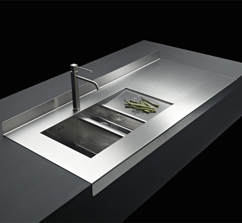 Plan de travail en acier - SCRATCHPROOF - STEEL TIME SRL - de cuisine