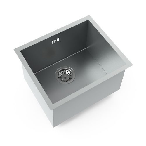 Évier 1 bac - MOMENTO L400 - STEEL TIME SRL - sans égouttoir / en inox / encastrable