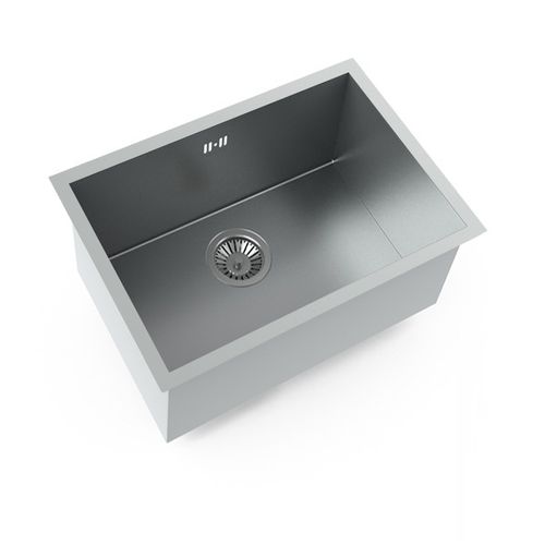 Évier 1 bac - MOMENTO L500 - STEEL TIME SRL - sans égouttoir / en inox / encastrable