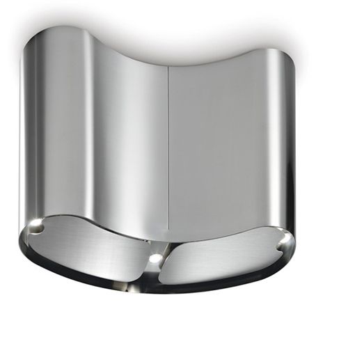 Hotte îlot - BEAN - STEEL TIME SRL - d'angle / avec éclairage intégré / design original