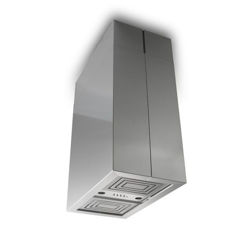 Hotte murale - CUBO PLUS - STEEL TIME SRL - îlot / avec éclairage intégré / design original