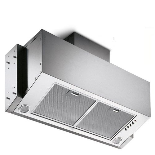 Hotte murale - INTERNO PENSILE - STEEL TIME SRL - avec éclairage intégré
