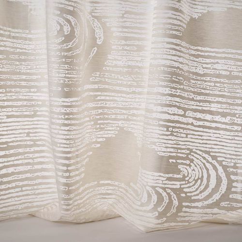 Voilage à motif - SAND GARDEN  - Jane Churchill - en coton / en polyester / transparent