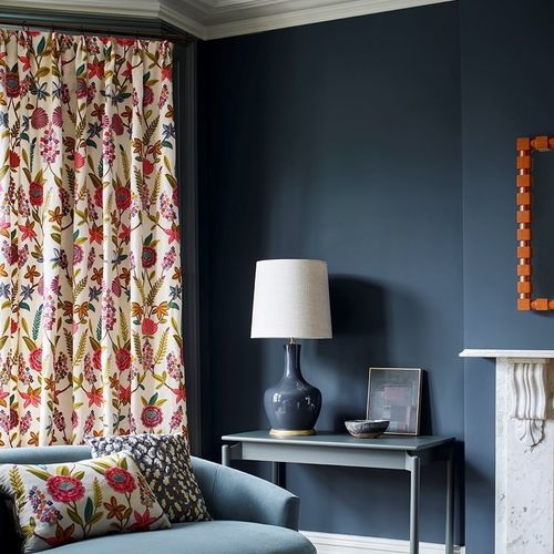 Tissu pour rideaux - CAMILLE  - Jane Churchill - à fleurs / en polyester / en coton