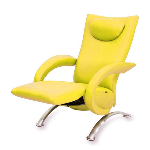 Fauteuil relax contemporain - Sesto - STRÄSSLE Switzerland AG - en cuir / avec repose-pieds / inclinable