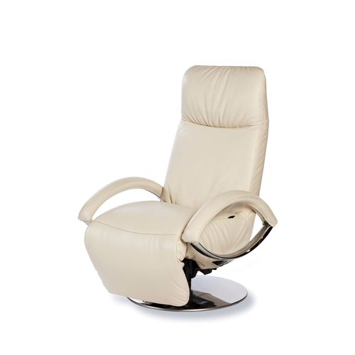Fauteuil relax contemporain - Aurelia - STRÄSSLE Switzerland AG - en cuir / avec repose-pieds / avec repose-tête