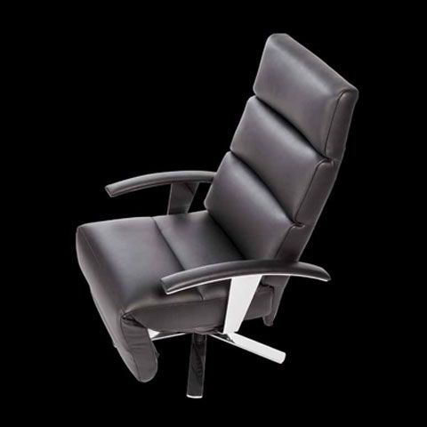 Fauteuil relax contemporain - pearl - STRÄSSLE Switzerland AG - en cuir / avec repose-pieds / inclinable