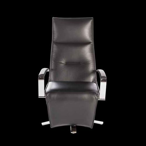 Fauteuil relax contemporain - phil - STRÄSSLE Switzerland AG - en cuir / avec repose-pieds / inclinable