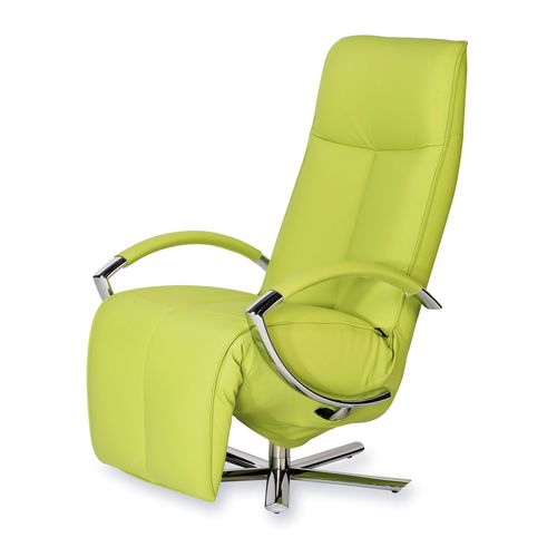 Fauteuil relax contemporain - Carlo - STRÄSSLE Switzerland AG - en cuir / avec repose-pieds / inclinable