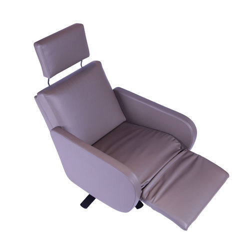 Fauteuil relax contemporain - Cubo - STRÄSSLE Switzerland AG - avec repose-pieds / inclinable / avec repose-tête