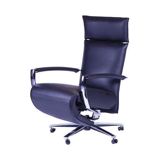 Fauteuil relax contemporain - STRÄSSLE Switzerland AG - avec repose-pieds / inclinable / avec repose-tête