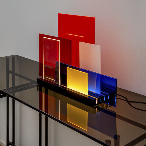 Lampe de table - ON LINES  - NEMO - en aluminium / en PC / en méthacrylate