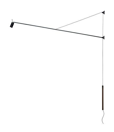 Lampe de sol - SWAN - NEMO - sur pied / en aluminium / en cuir