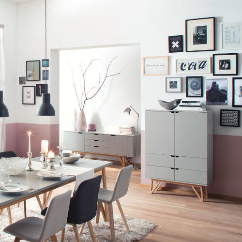 Buffet haut - CROSS : 6976 - Tenzo AB - design scandinave / en chêne / en bois teinté