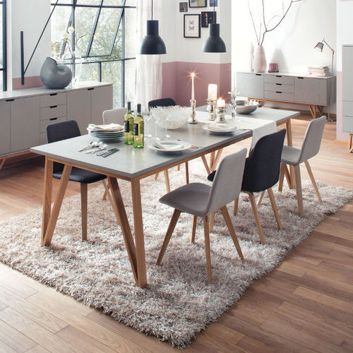 Table à manger design scandinave - CROSS : 6960 - Tenzo AB - en chêne / en bois teinté / rectangulaire