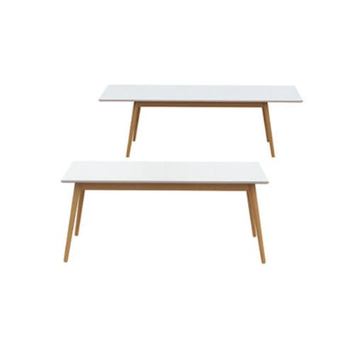 Table design scandinave - DOT : 1682 - Tenzo AB - en chêne / rectangulaire / à rallonge