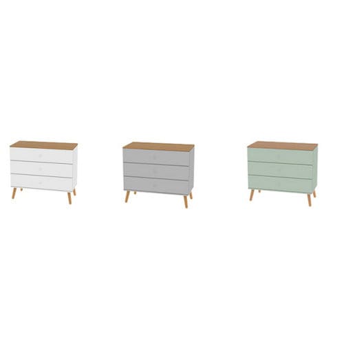Commode contemporaine - DOT : 1653 - Tenzo AB - en chêne / non spécifié / blanche