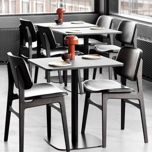 Chaise contemporaine - SØBORG - Fredericia Furniture - d'intérieur / en tissu / en cuir