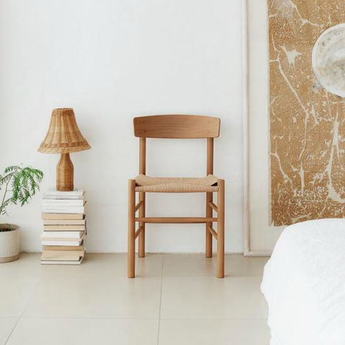 Chaise design scandinave - J39 - Fredericia Furniture - d'intérieur / en chêne / en hêtre