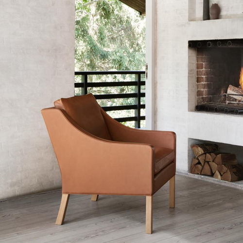 Fauteuil contemporain - 2207 - Fredericia Furniture - en tissu / en cuir / en chêne