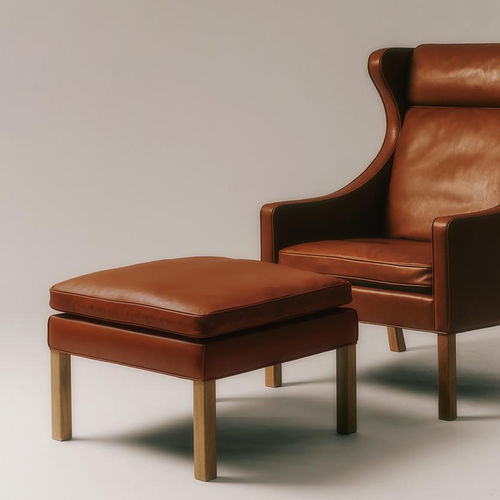 Repose-pied contemporain - 2202 - Fredericia Furniture - en cuir / en chêne / en noyer
