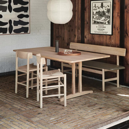 Table contemporaine - C18 - Fredericia Furniture - en chêne / avec piètement en chêne / rectangulaire