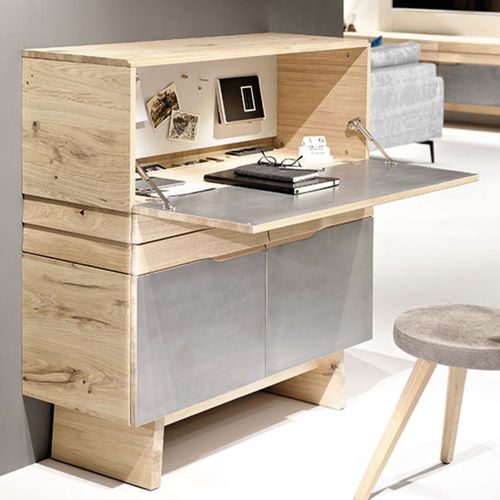 Bureau contemporain - V-Organo - Voglauer Möbelwerk Gschwandtner & Zwilling GmbH & Co. KG - en chêne / avec rangement