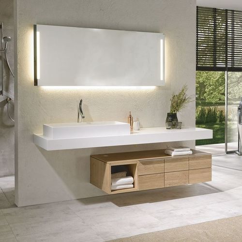 Meuble de salle de bain contemporain - V-Montana - Voglauer Möbelwerk Gschwandtner & Zwilling GmbH & Co. KG - résidentiel / en chêne / en verre