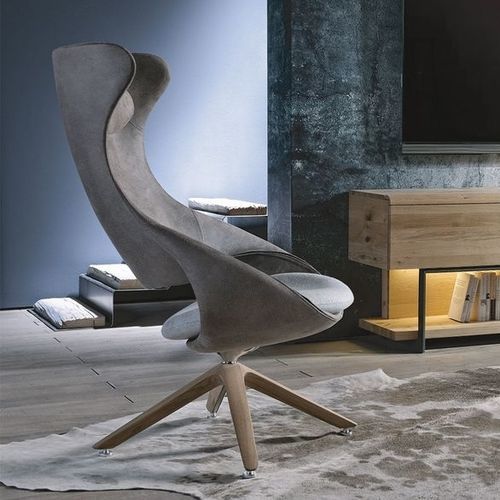 Fauteuil relax contemporain - V-Cube - Voglauer Möbelwerk Gschwandtner & Zwilling GmbH & Co. KG - en tissu / en cuir / à dossier inclinable