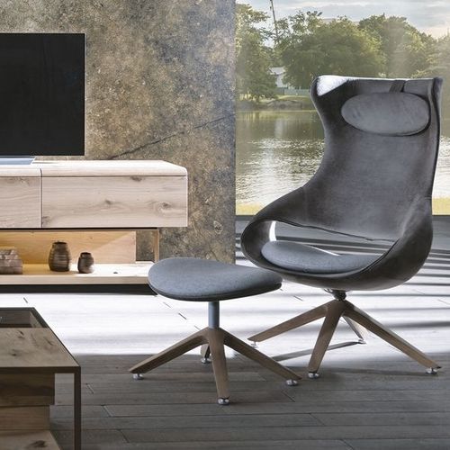 Repose-pied contemporain - V-Cube - Voglauer Möbelwerk Gschwandtner & Zwilling GmbH & Co. KG - en tissu / en cuir