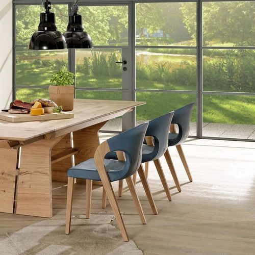 Chaise de salle à manger contemporaine - V-Organo - Voglauer Möbelwerk Gschwandtner & Zwilling GmbH & Co. KG - d'intérieur / en tissu / en cuir