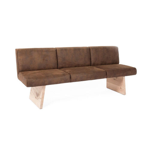 Banquette contemporaine - V-Organo OBW series - Voglauer Möbelwerk Gschwandtner & Zwilling GmbH & Co. KG - en tissu / en cuir / avec piètement en chêne
