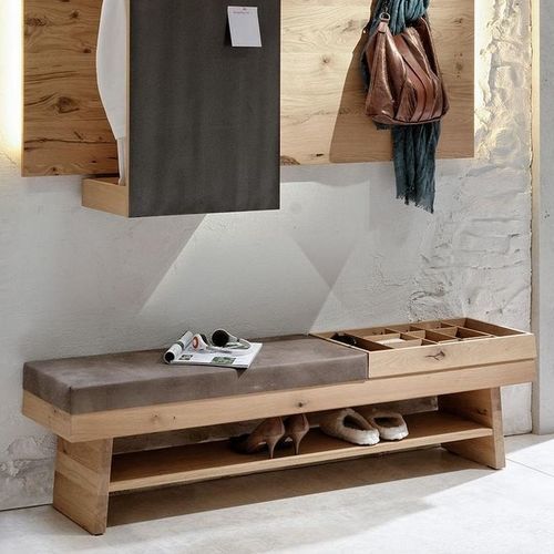 Banquette contemporaine - V-Organo OB16U series - Voglauer Möbelwerk Gschwandtner & Zwilling GmbH & Co. KG - en tissu / en cuir / avec piètement en chêne