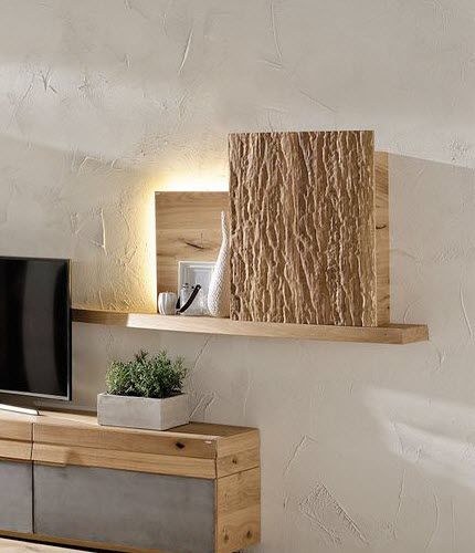 Étagère murale - V-Organo - Voglauer Möbelwerk Gschwandtner & Zwilling GmbH & Co. KG - contemporaine / en chêne / de salon
