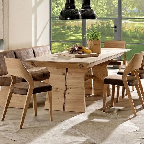 Table à manger contemporaine - V-Organo - Voglauer Möbelwerk Gschwandtner & Zwilling GmbH & Co. KG - en chêne / avec piètement en chêne / rectangulaire