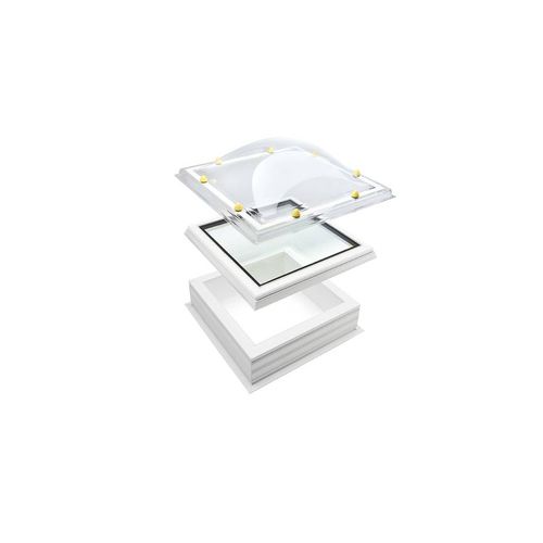 Dôme pour éclairage en verre - IDOME ™ - SKYLUX - courbé / pour toiture-terrasse / transparent