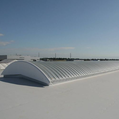 Couverture de toit en plastique - CINTRALUX PRV - SKYLUX - ondulée / courbée / avec protection UV