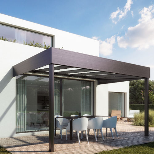 Charpente de toiture en bois - CLIMACROWN - SKYLUX - lamellé collé