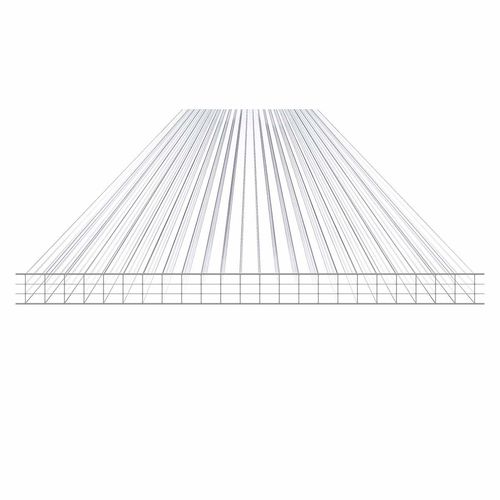 Plaque en polycarbonate alvéolaire - 4-WALLED - SKYLUX - de couverture / translucide / isolant