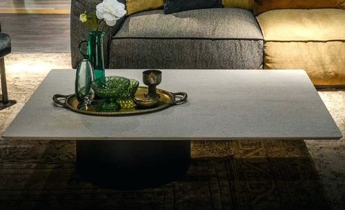 Table basse contemporaine - PETRA - arketipo - en métal / en marbre / en grès