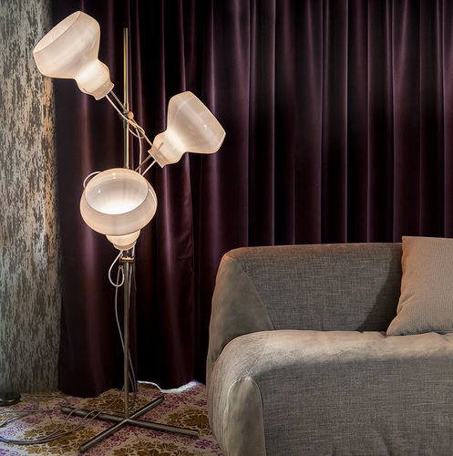 Lampe sur pied - BLOB - arketipo - suspension / en métal / en verre