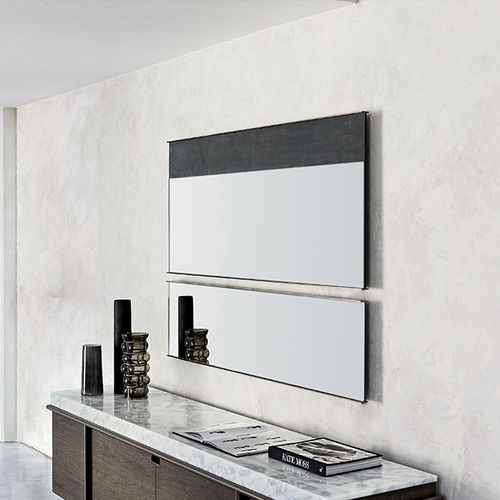 Miroir mural - DORIAN - arketipo - contemporain / rectangulaire / en cuir