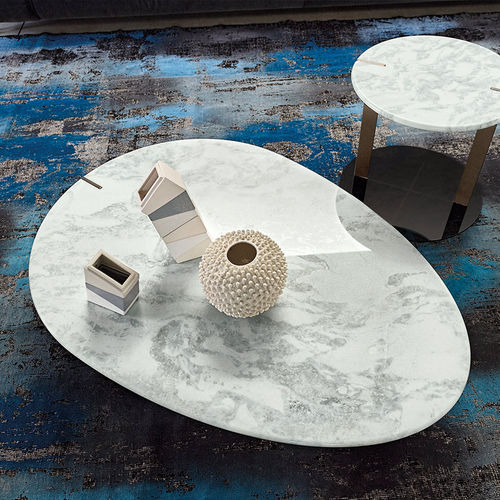 Table basse contemporaine - DOUGLAS - arketipo - en verre / en métal / en marbre
