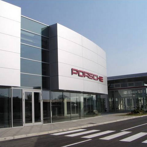 Bardage en panneaux - EXTERIOR - Alubond Europe - en aluminium / réfléchissant / de grand format