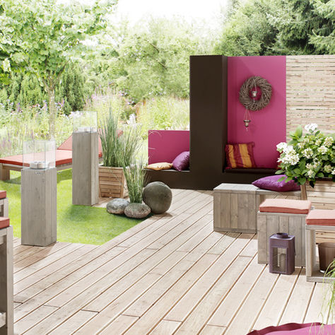 Lame de terrasse en bois massif - ante-Gruppe
