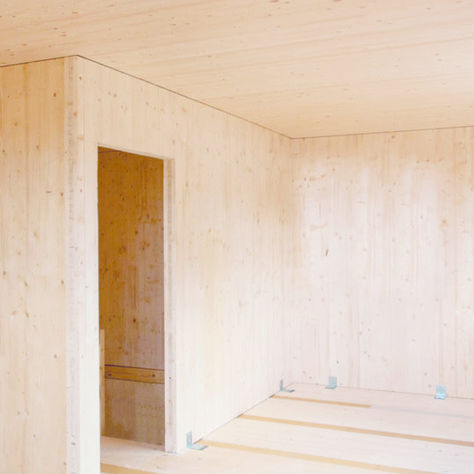 Panneau de construction en bois lamellé-collé - BSP - ante-Gruppe - pour façade / pour plafond / sur mesure