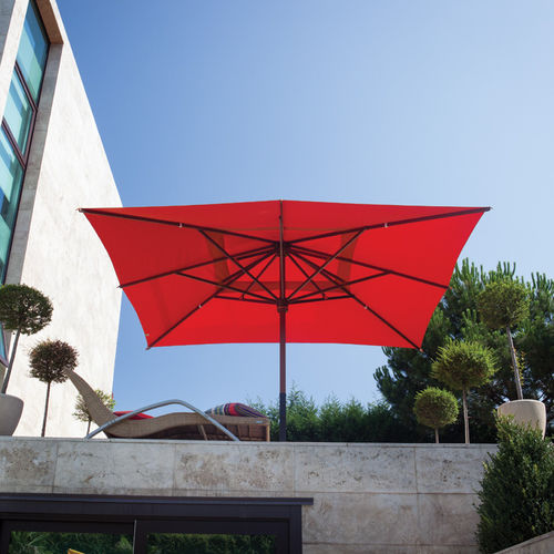 Parasol carré - MONTECARLO - FIM - en bois / en tissu / à manivelle